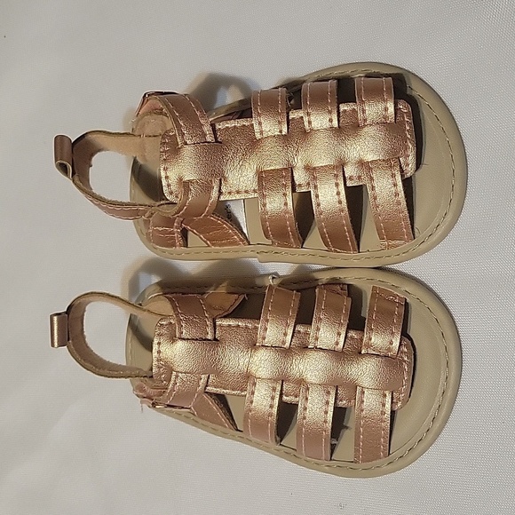 Carter's Metallic Baby Girl Sandals 6-9 Months - Picture 1 of 4